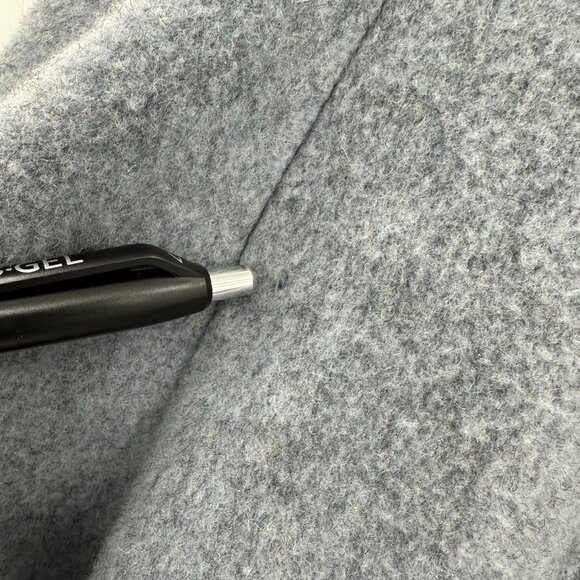 London Fog Womens Wool Blend Gray Long Sleeve Lined Coat Size 16 FLAW - Picture 11 of 13